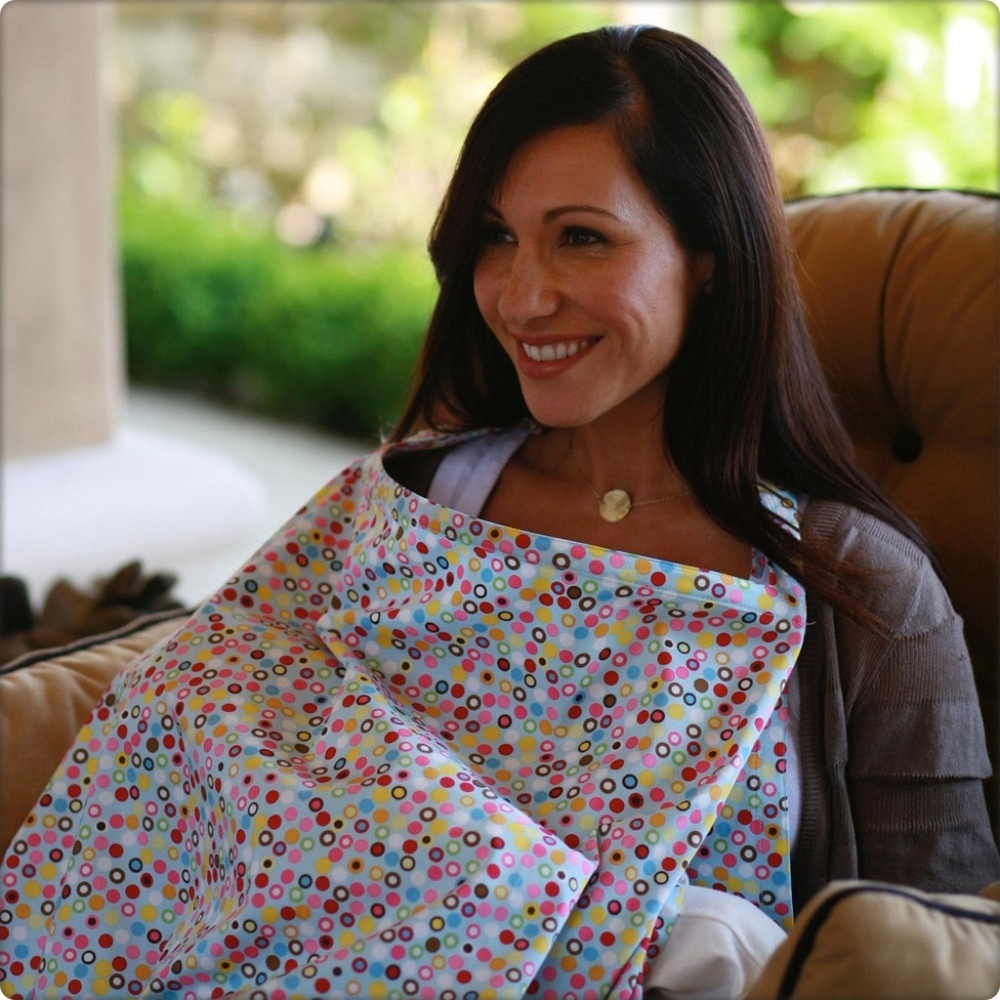 Bebe au Lait Nursing Cover - Hot Dots - NWT
